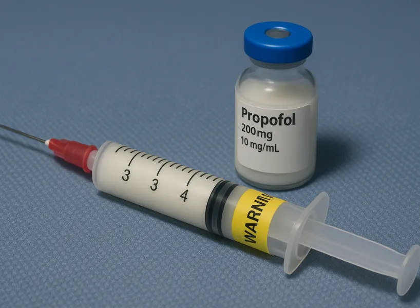俗稱「牛奶針」的靜脈麻醉藥丙泊酚(Propofol)後