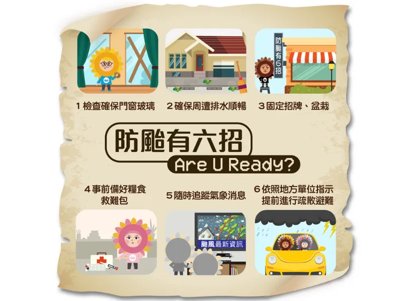 防颱準備