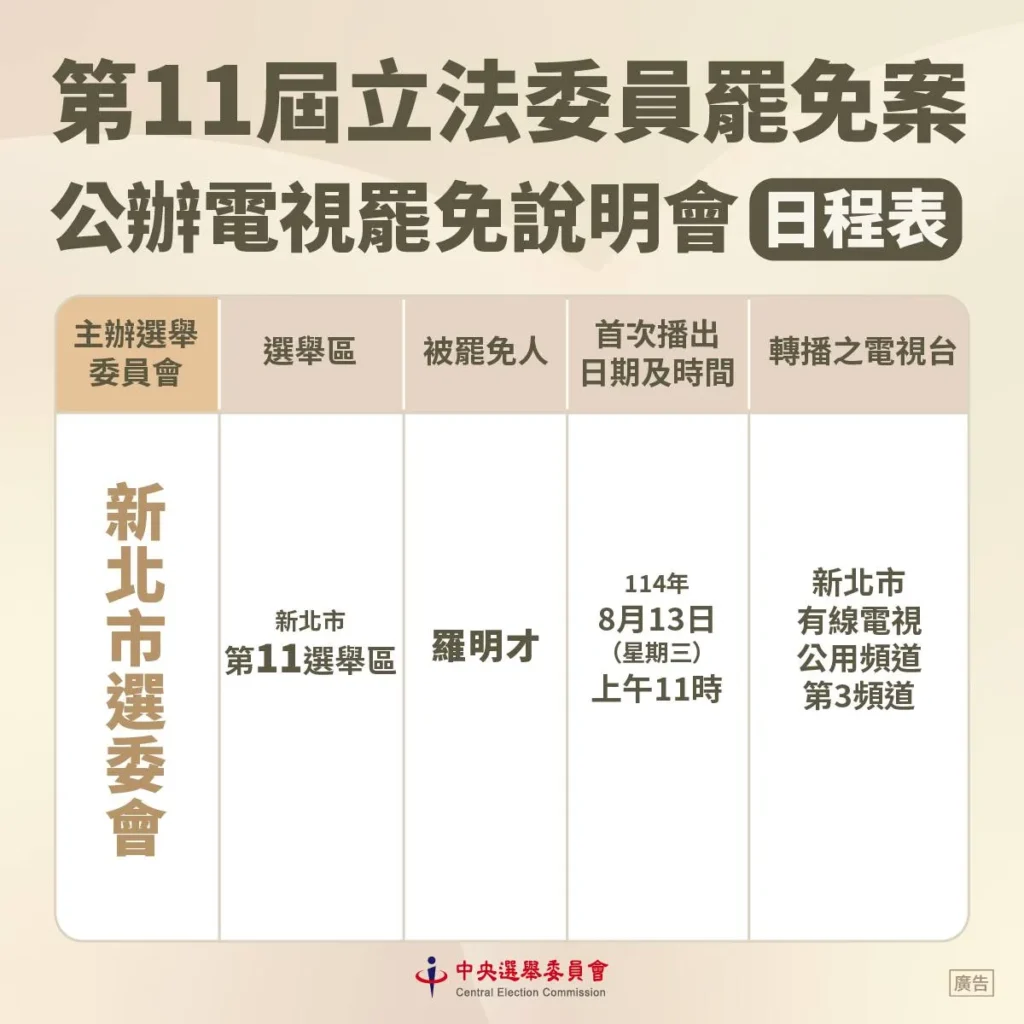 電視罷免說明會