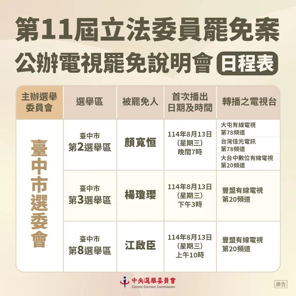電視罷免說明會