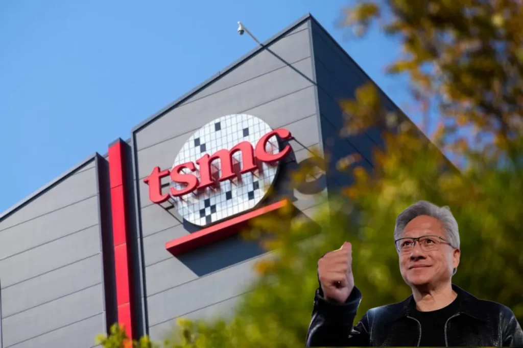 黃仁勳快閃時受訪表示：有買台積電股票的人，都是聰明人。