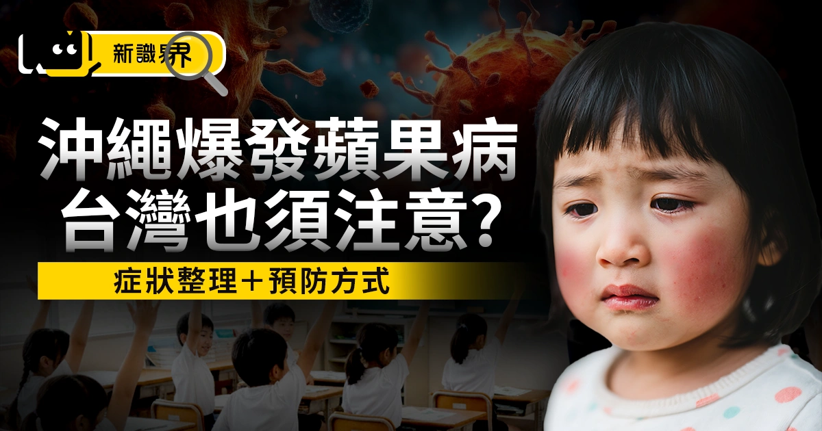 沖繩蘋果病爆發！蘋果病是什麼？傳染性紅斑症狀整理＋預防方式
