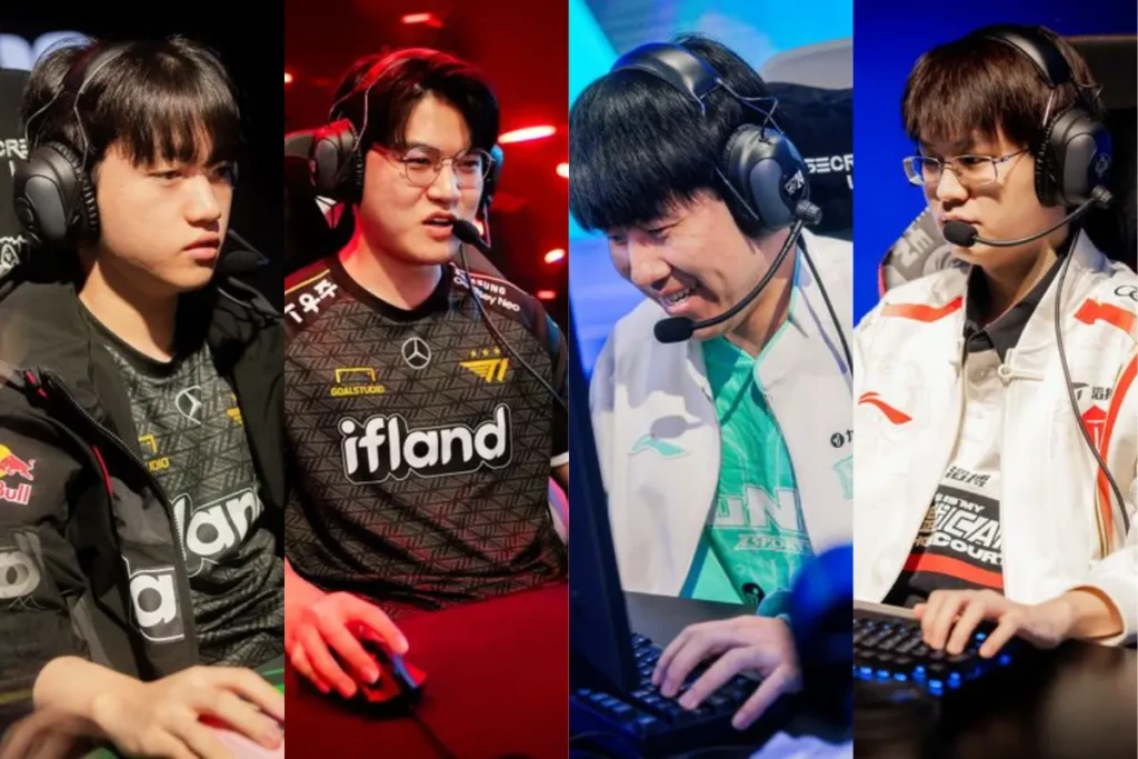 T1 vs IG 下路Gumayusi + Keria 對戰 GALA + Meiko