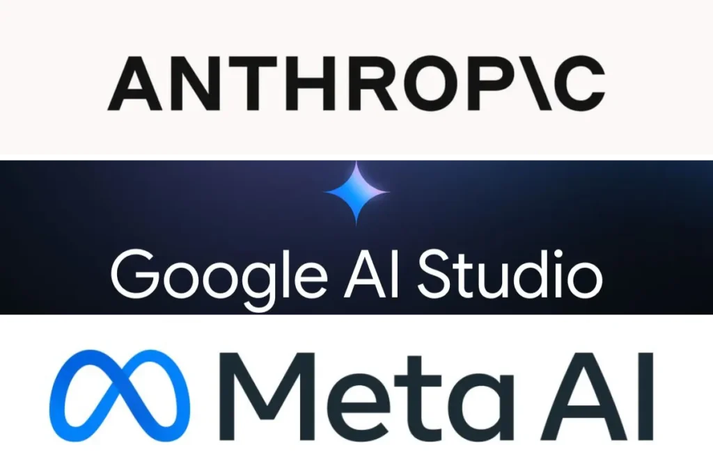 Anthropic、Google AI、Meta AI