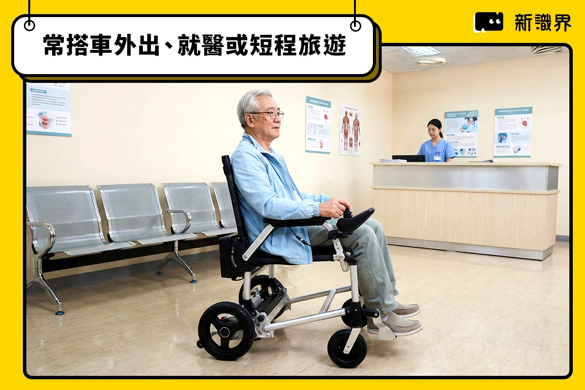 常搭車外出、就醫或短程旅遊