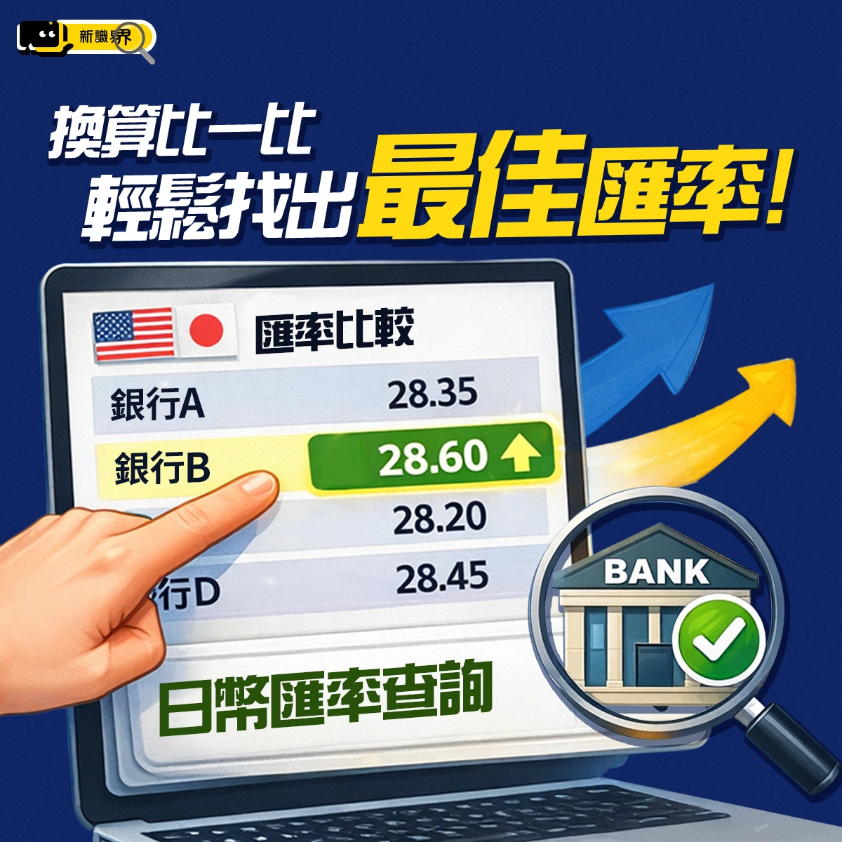 台灣銀行換日幣哪間最划算?