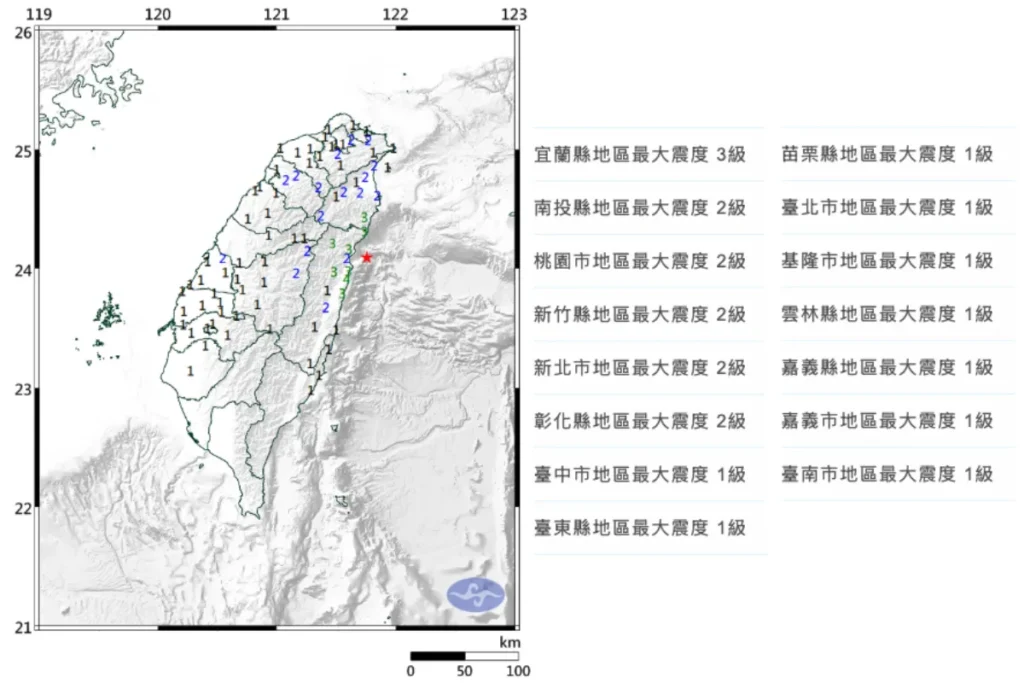 2025/12/18 花蓮地震資訊