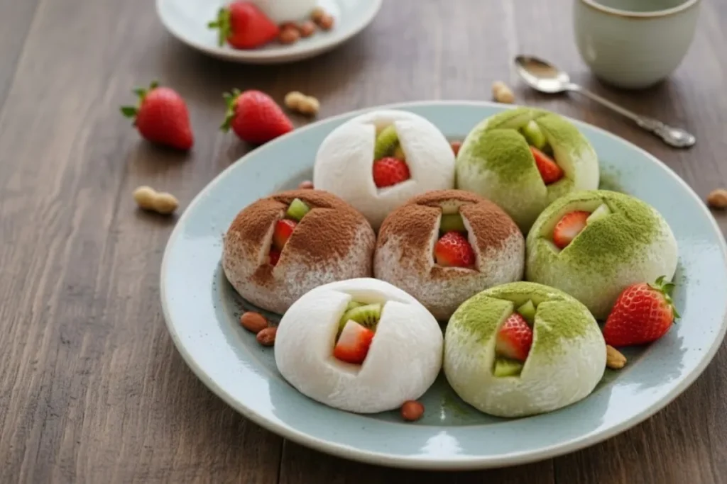 湯圓創意吃法:草莓湯圓大福