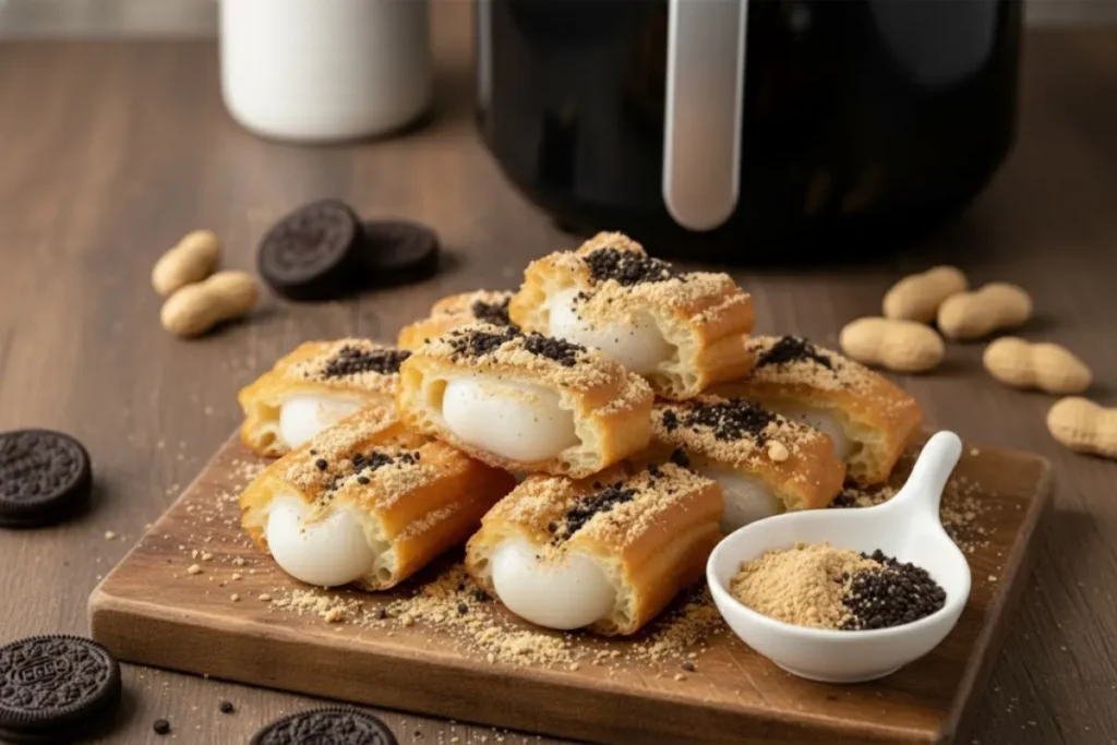 湯圓創意吃法:油條麻糬湯圓