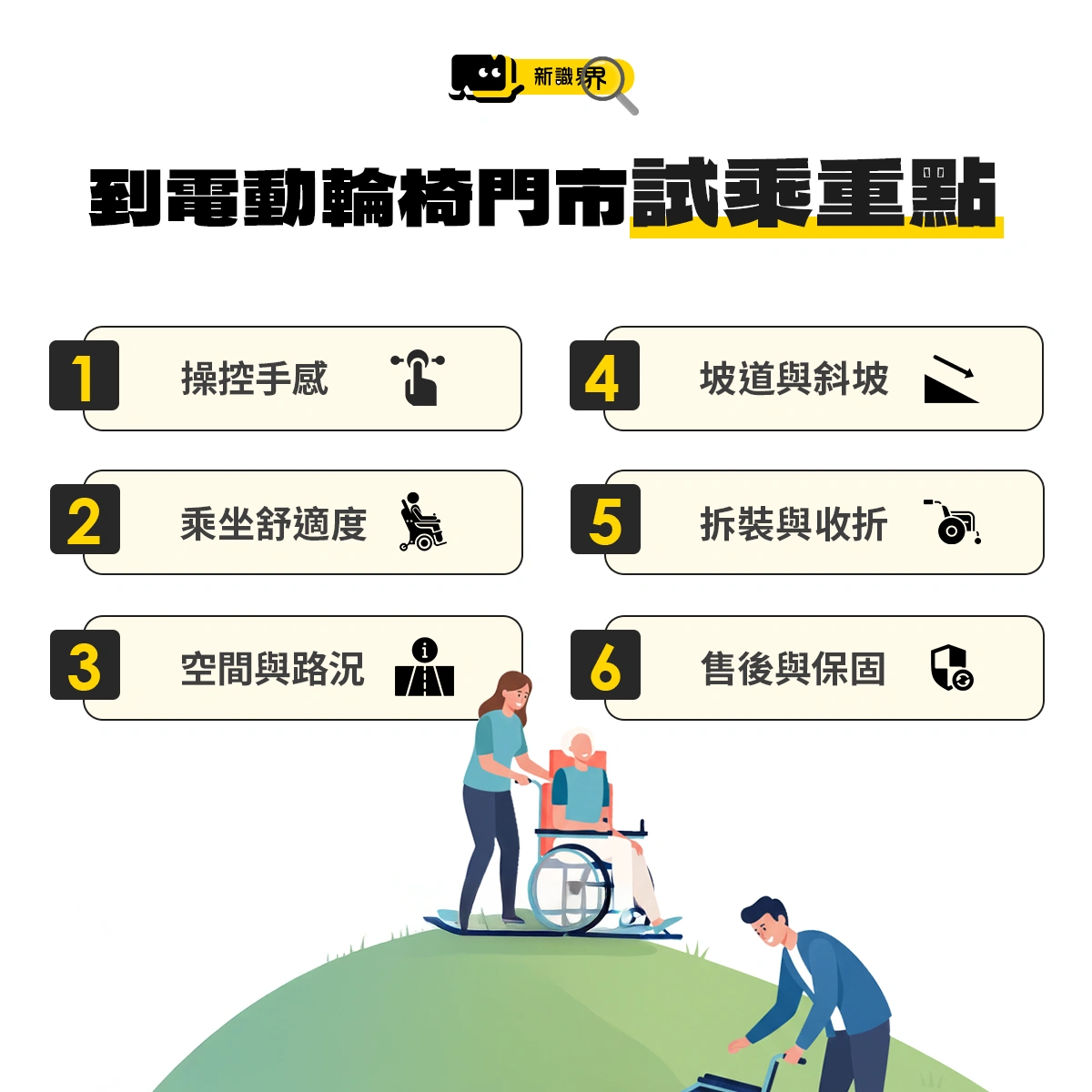 電動輪椅門市試乘重點