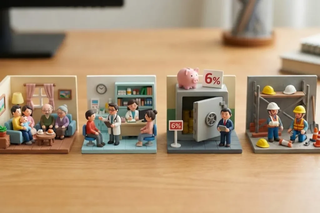 勞保、健保、勞退、職保級距有何不同？