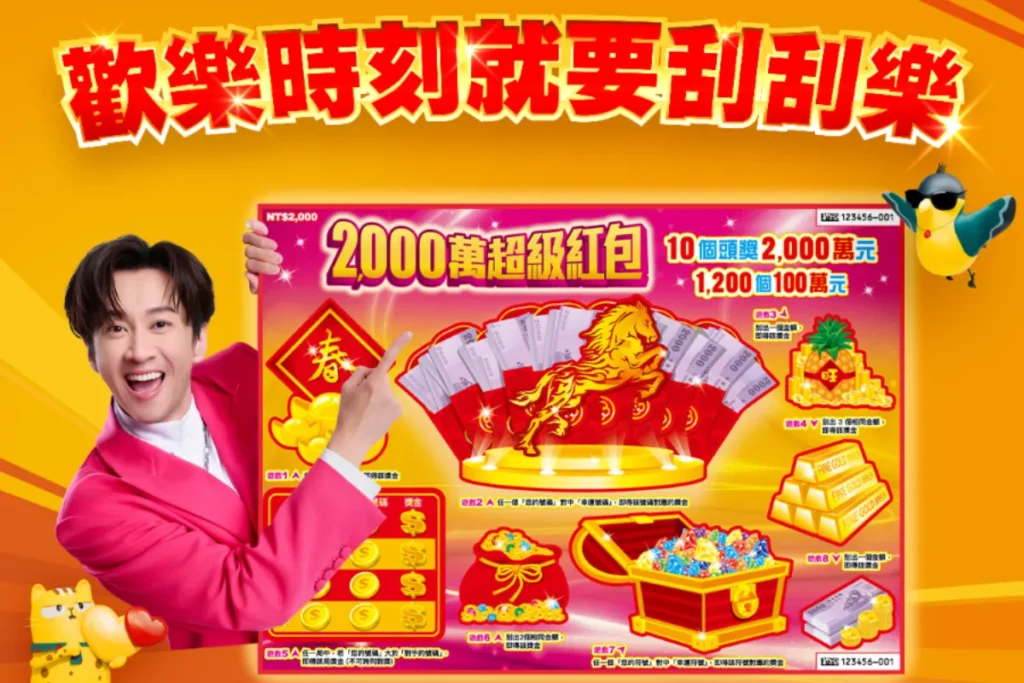 2000 元刮刮樂 1/20 上市