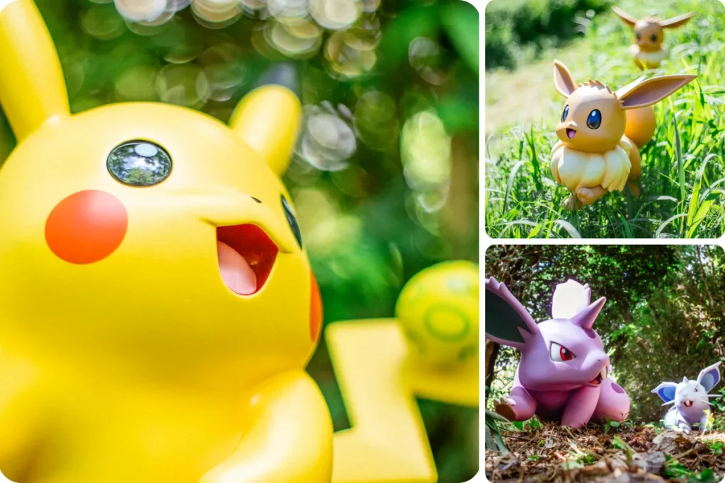 PokéPark KANTO寶可夢森林區(戶外冒險步道) 森林內共設計超過 600 隻寶可夢角色