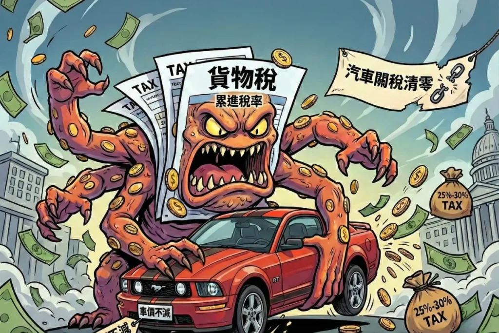 汽車 0 關稅，車價仍受貨物稅影響難以大幅調降