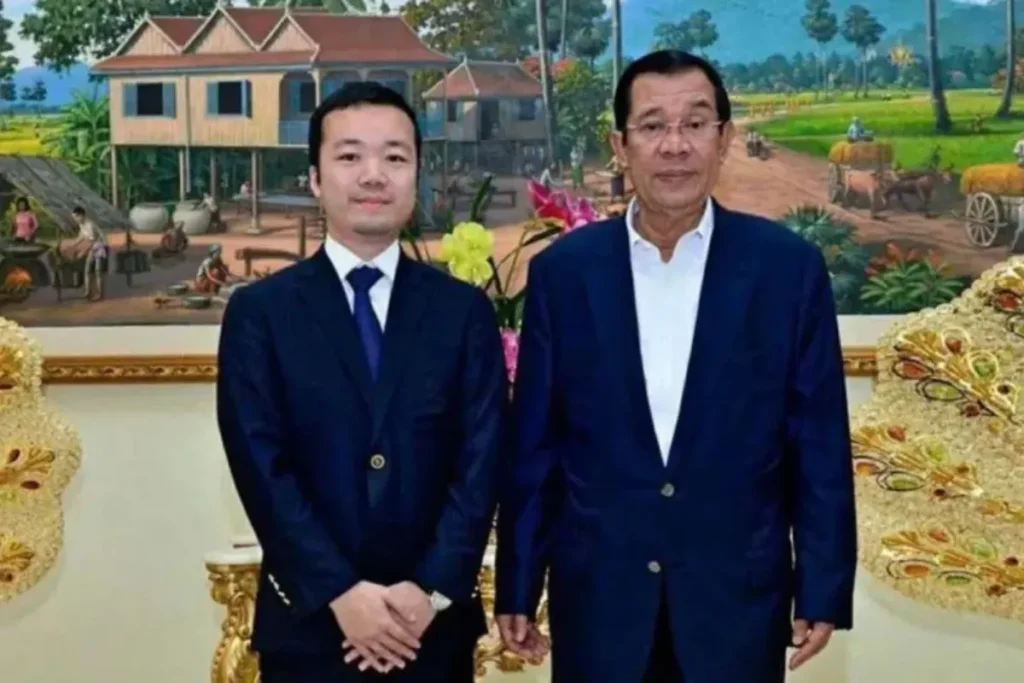 陳志在柬埔寨曾獲得前總理冊封公爵身份