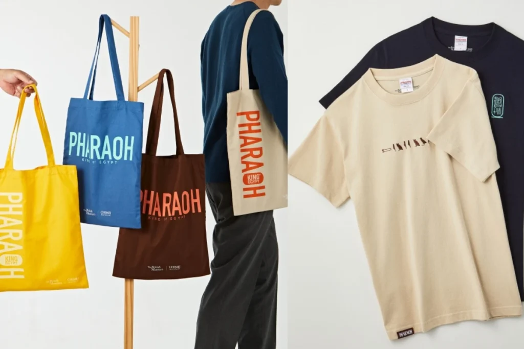 台南奇美博物館《埃及之王：法老》展覽，法老王展覽周邊：衣服、購物袋