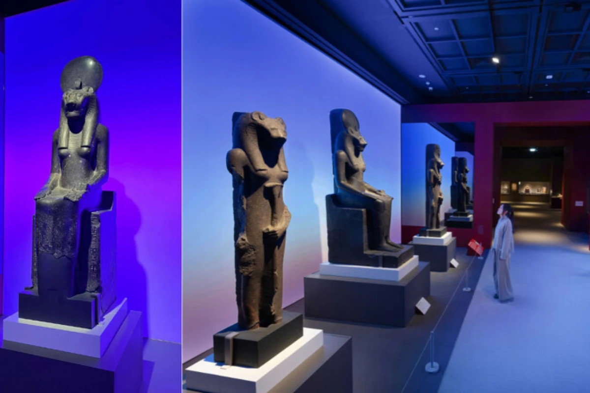 奇美博物館特展《埃及之王：法老》第三展區「身為大祭司的王」