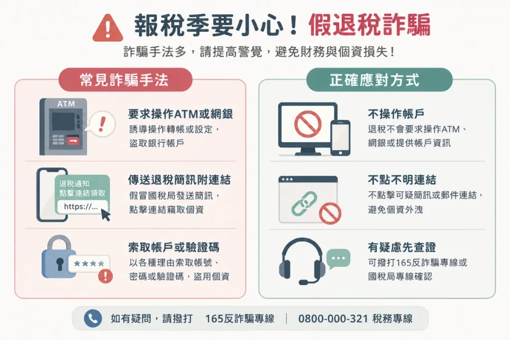 假退稅真詐騙，報稅季記得嚴防退稅詐騙