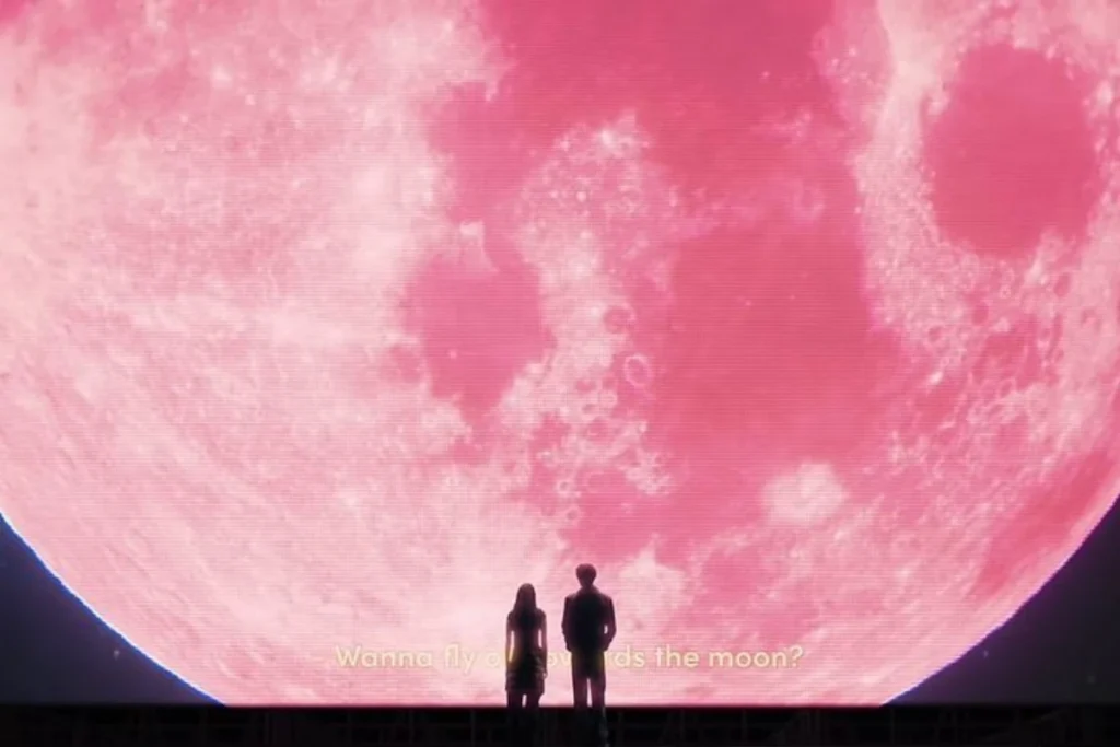 粉紅月亮許願