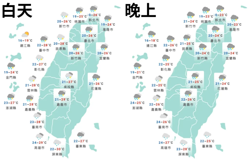 清明連假天氣預測：4/5