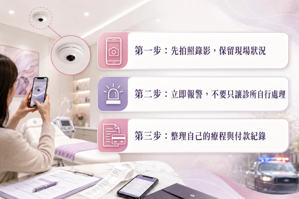 在醫美診所發現針孔偷拍怎麼辦？