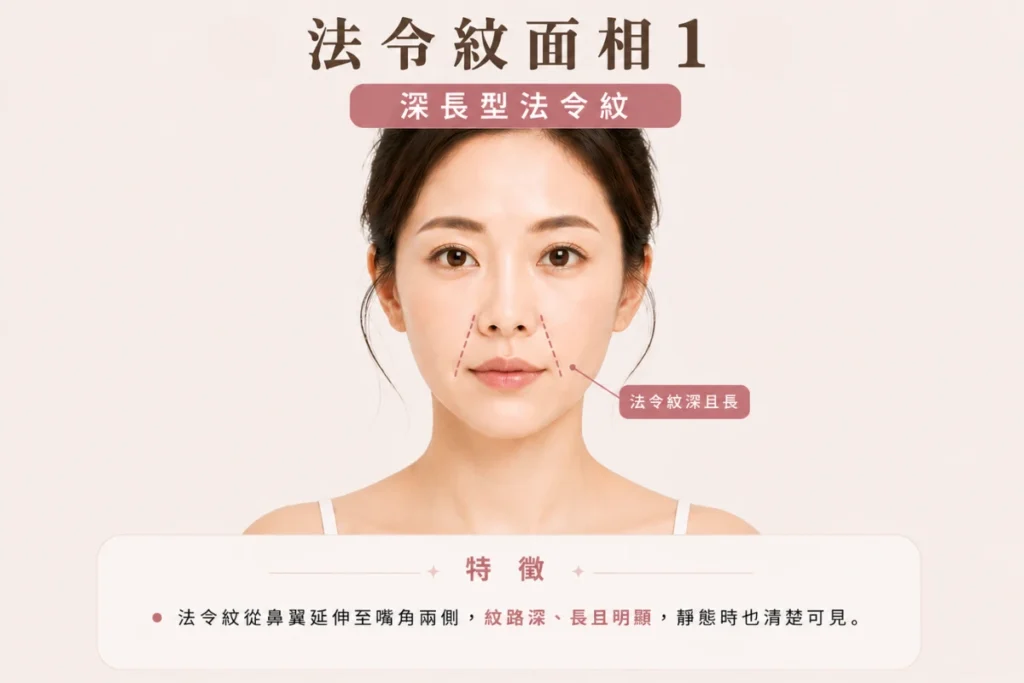 深長型法令紋面相