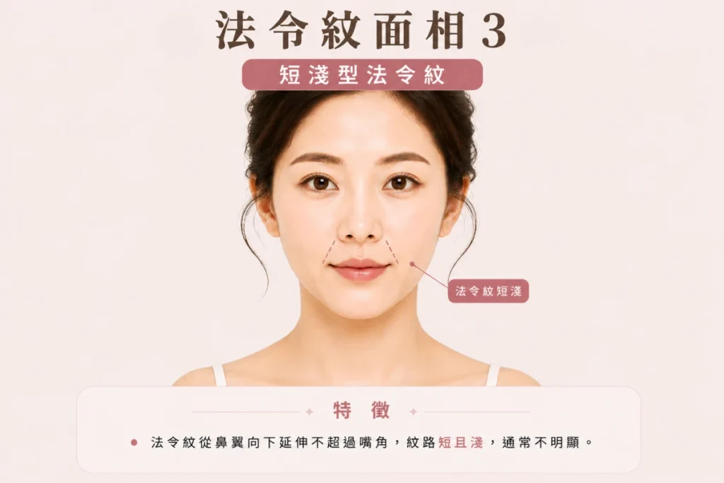 短淺型法令紋面相