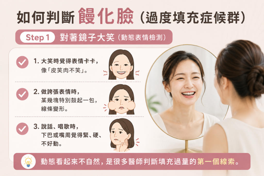 如何判斷饅化臉?大笑觀察表情肌肉自不自然