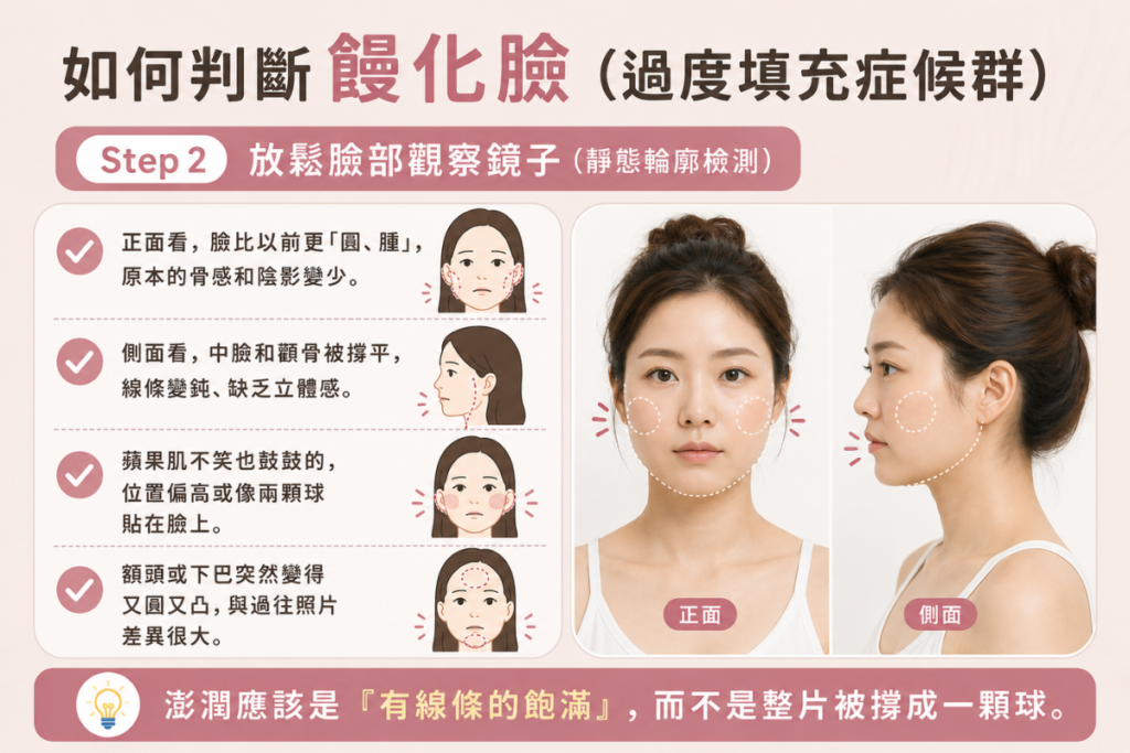 如何判斷饅化臉?靜態檢查各個角度、輪廓