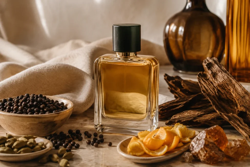 辛香香水,從粉紅胡椒、生薑或豆蔻,這幾種辛香通常比較明亮柔和,比濃烈丁香或肉桂更容易融入日常。