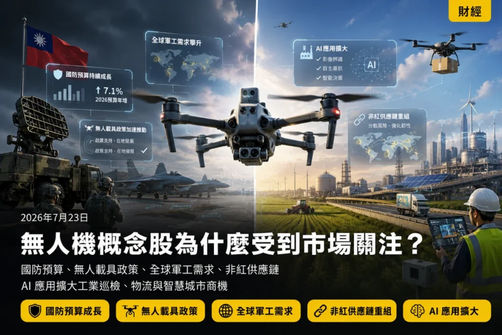 無人機概念股近年受到市場關注