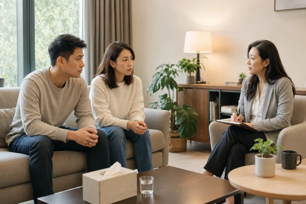 夫妻失和初期，雙方若都有溝通意願可嘗試婚姻諮商，交由專業介入