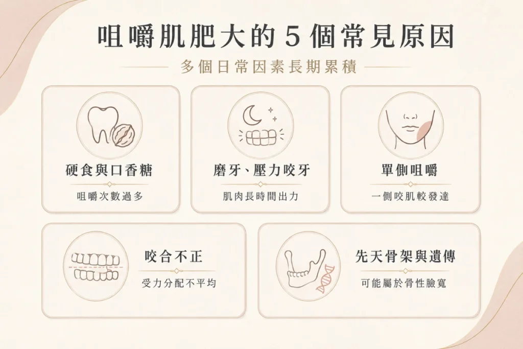 咀嚼肌肥大原因