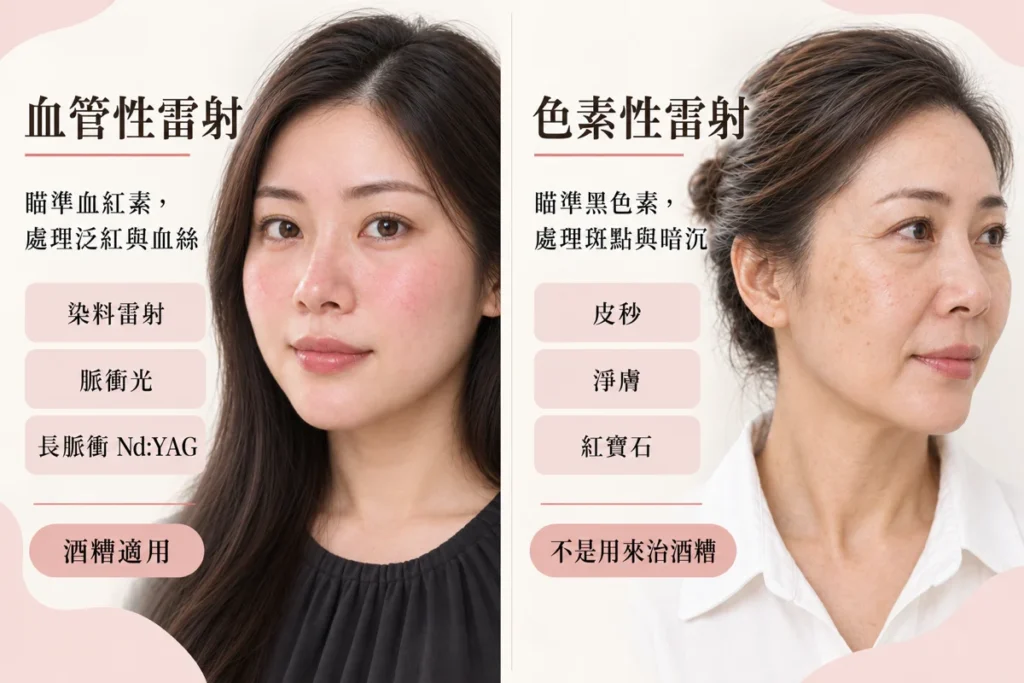 血管性雷射才對酒糟肌有效