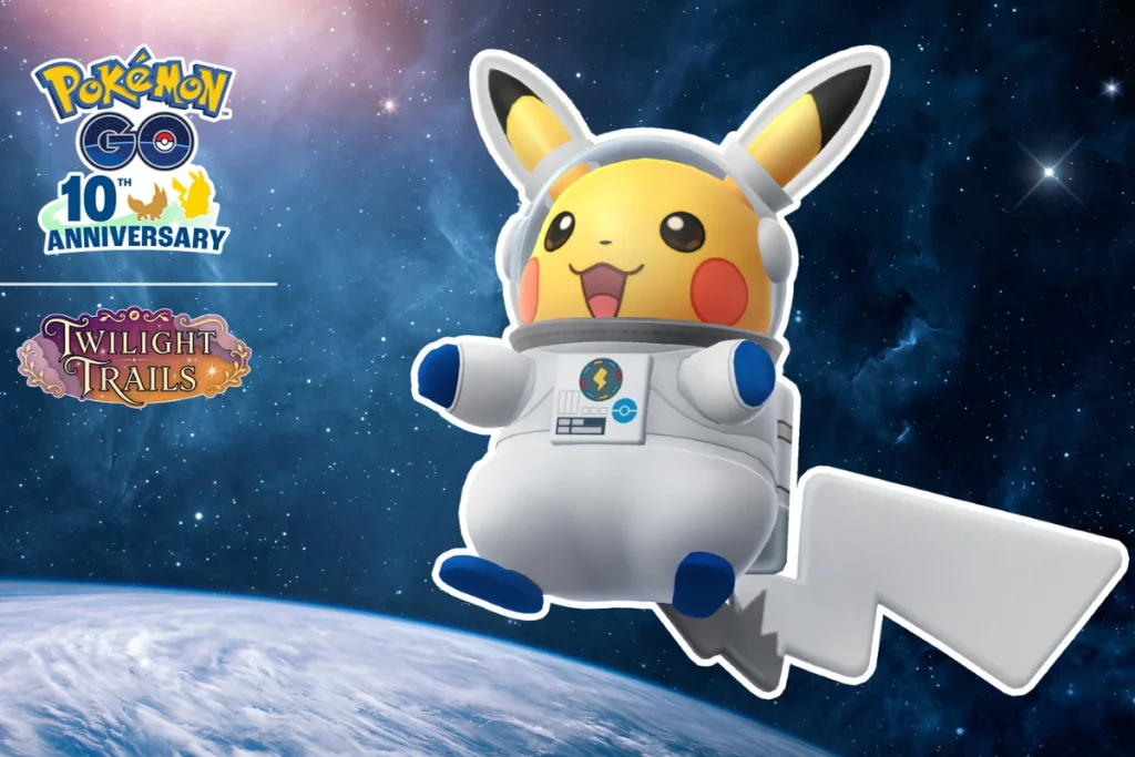 Pokémon GO 世界太空週推出「太空人皮卡丘」主題造型