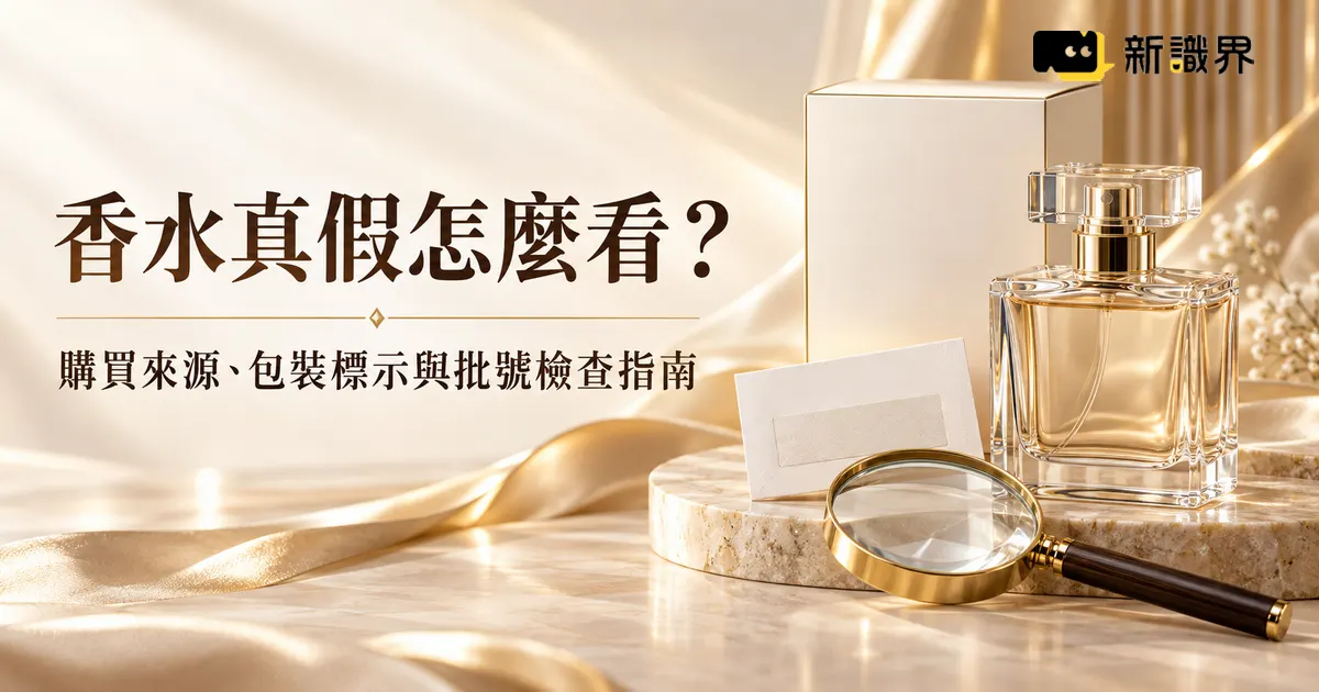 香水真假怎麼看？購買來源、包裝標示與批號檢查指南