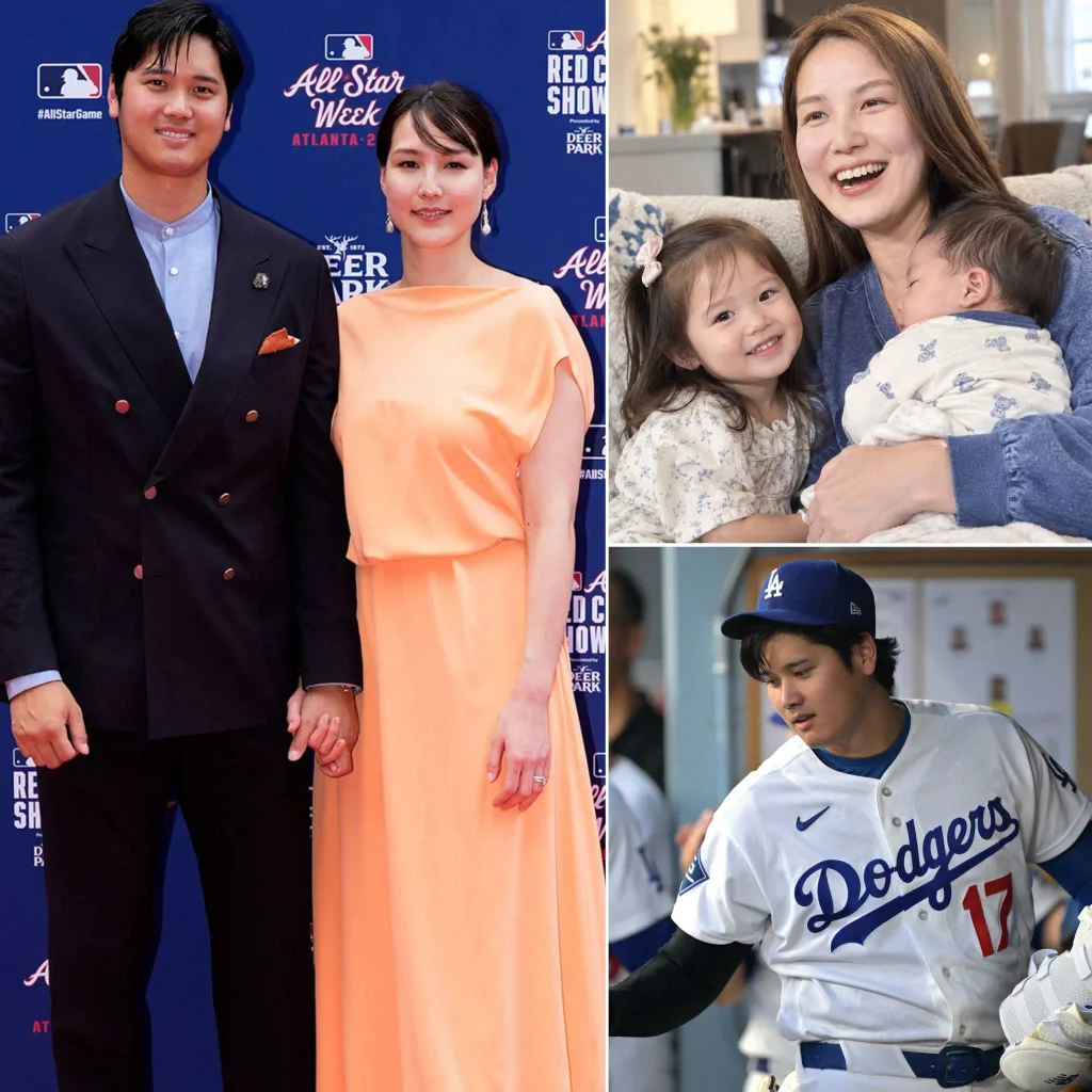 大谷翔平老婆真美子與兩個小孩
