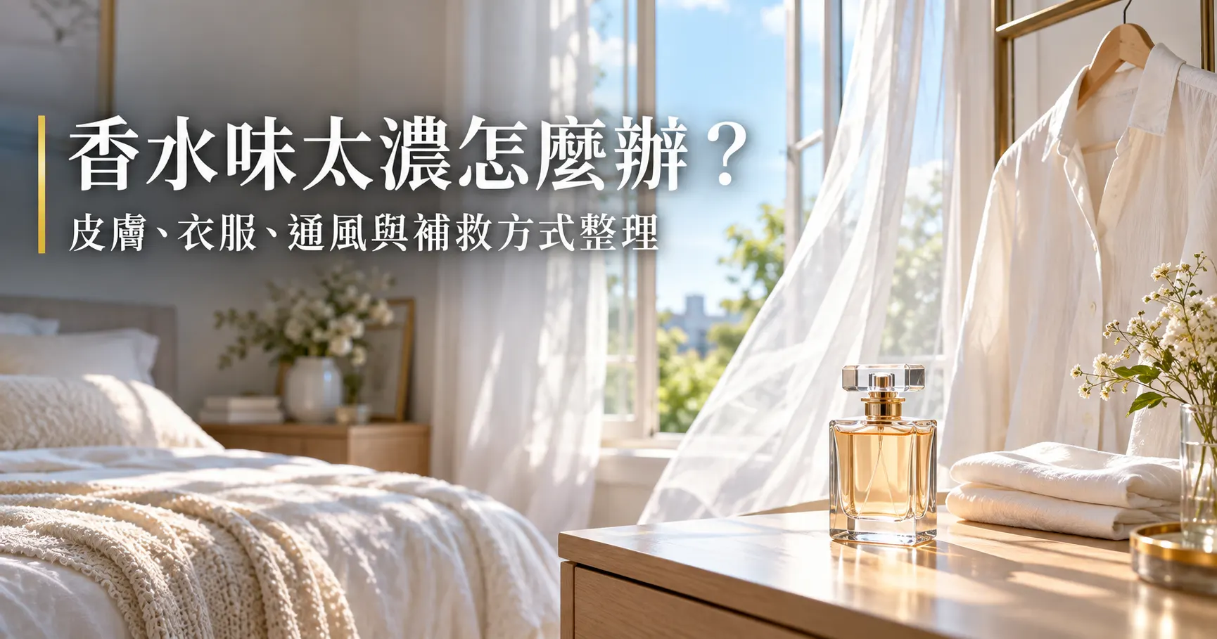 香水味太濃怎麼辦？皮膚、衣服、通風與補救方式整理