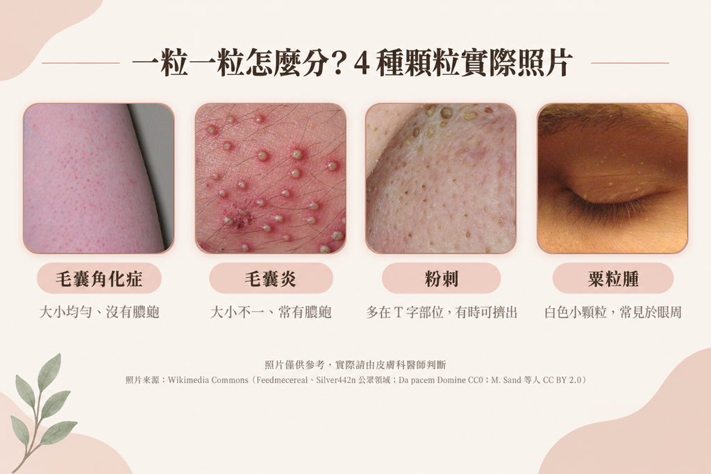 與毛囊角化症相似症狀實際照片