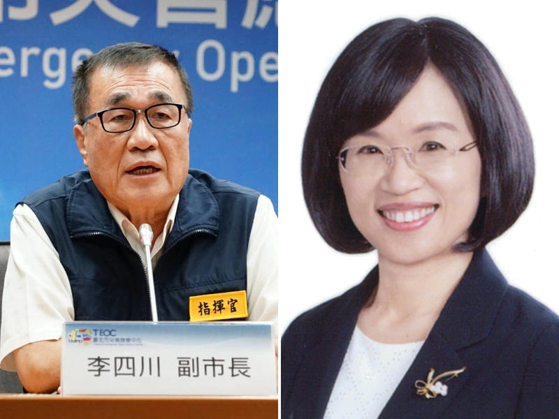 新北市長參選人李四川與蘇巧慧的政府機關官方照片