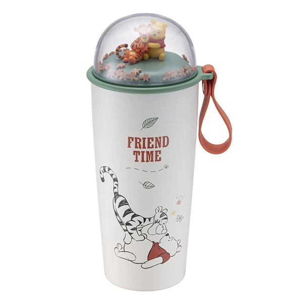 小熊維尼造景磁鐵不鏽鋼杯正面