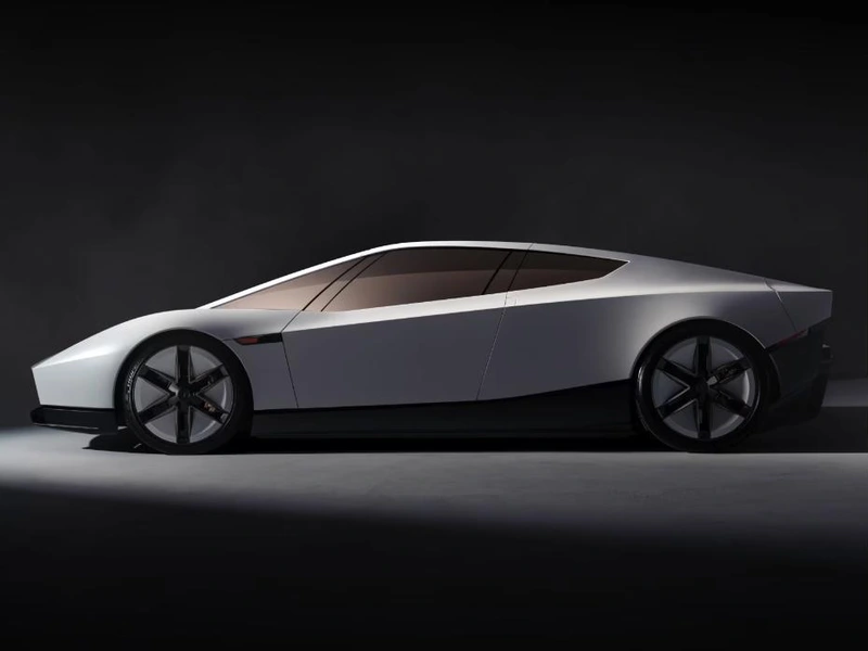 新一代 Tesla Roadster 側面輪廓